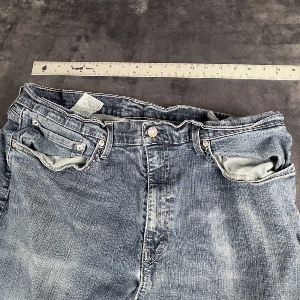 Levi's Jeans Mens 34x28 Blue WaterLess Straight Leg Denim 2408 - Picture 5 of 8